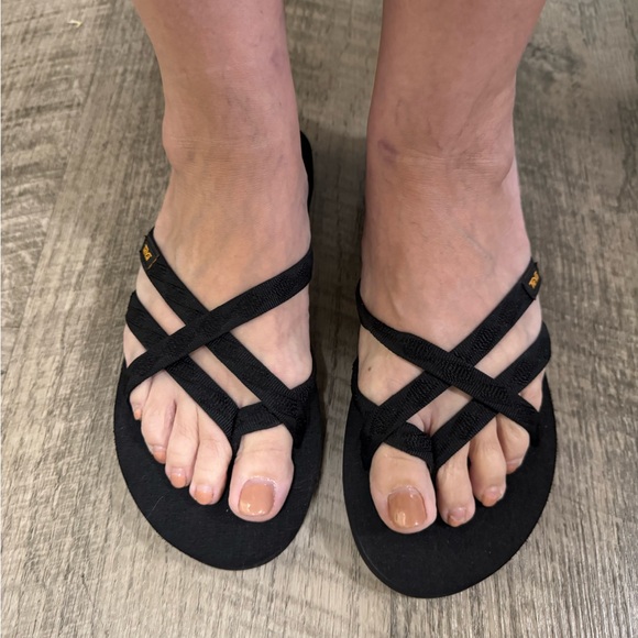 Teva Black Women's Sandals - Picture 1 of 7